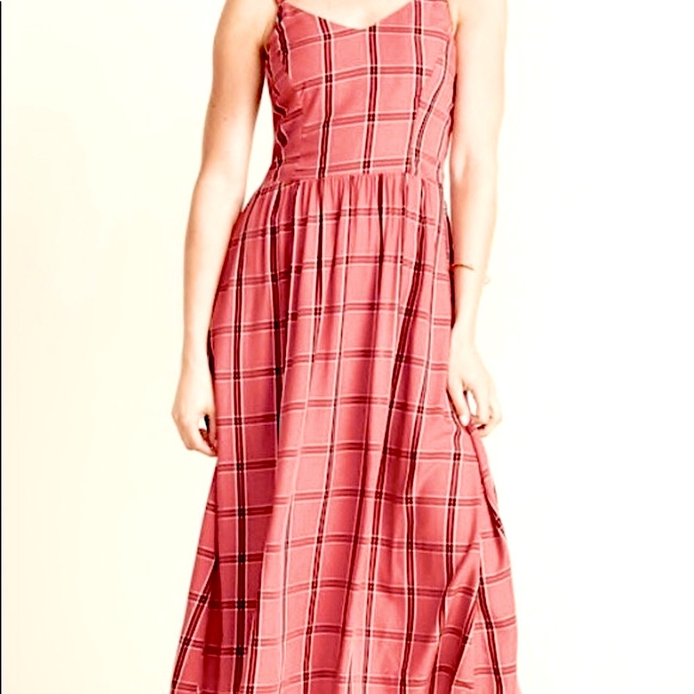Old Navy FIt Flare Plaid Women’s Cami Dress